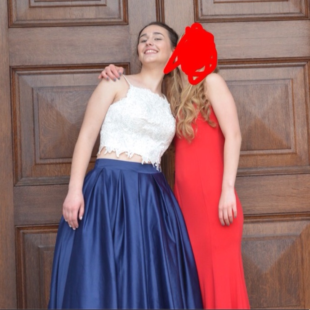 Two piece prom dress